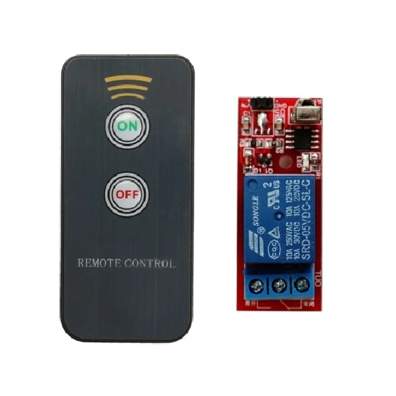 12V 1-Channel IR Relay Module w/ Remote Control