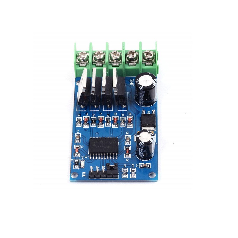 170W H-Bridge DC Motor Driver Module, NMOS Brake, 5-30V - Image 2
