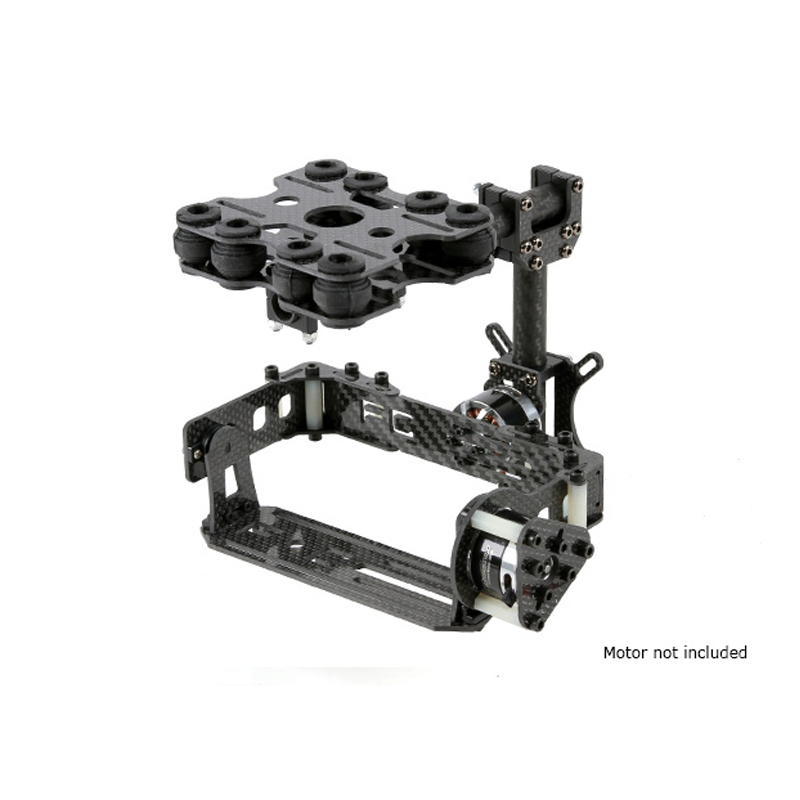 2-Axis Brushless Carbon Fiber Gimbal Kit for Card Cameras