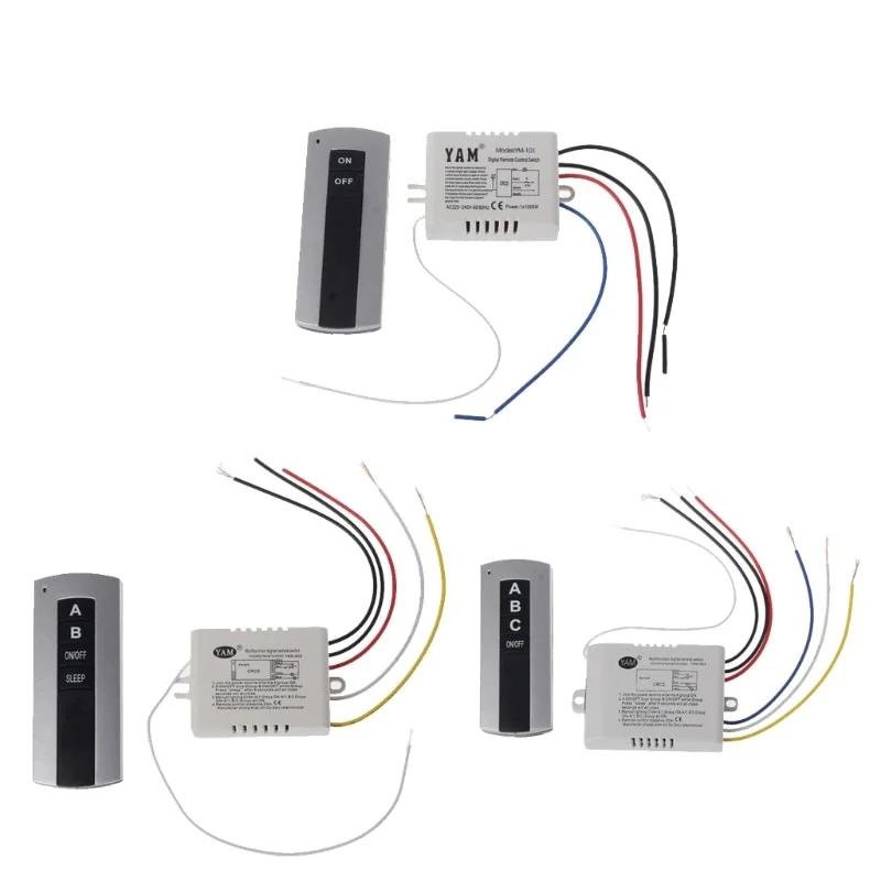 2 Channel RF Wireless Smart Switch with 433MHz Remote Control - Image 5
