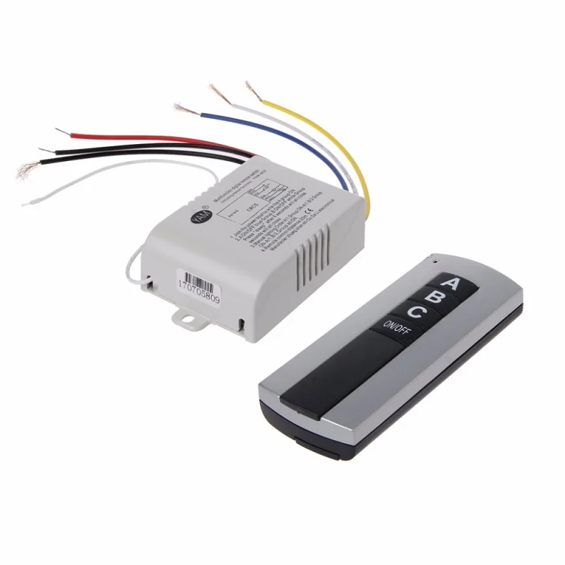 3 Channel RF Wireless Smart Switch w/ 433MHz Remote Control - Image 4