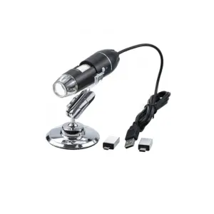 500X USB Digital Microscope Camera Endoscope 8LED Magnifier with Stand