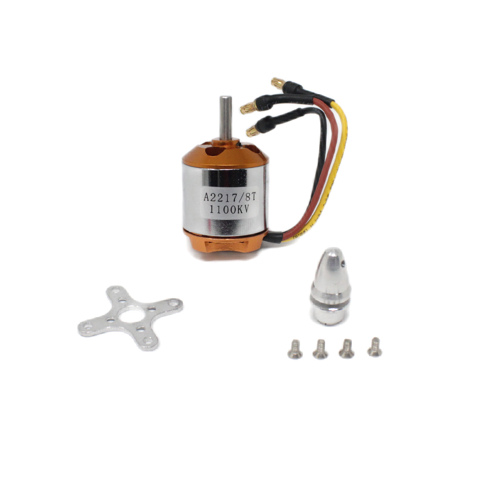 A2217 1100KV Brushless Outrunner Motor with Welded Banana Connector (Male) - Image 2