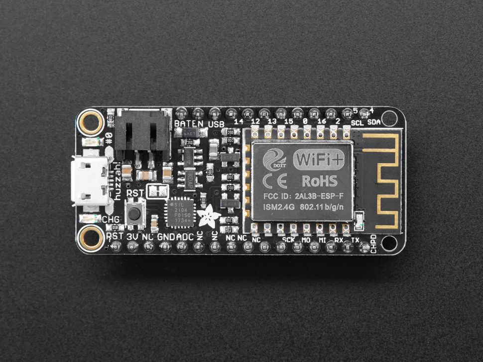 Adafruit Feather HUZZAH ESP8266 WiFi Development Board - Image 2