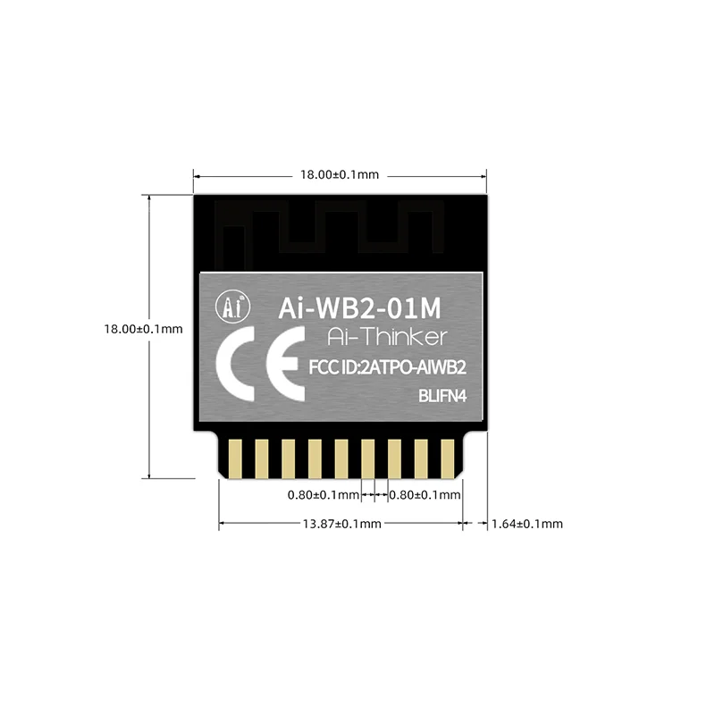 AI-Thinker Ai-WB2-01M Wi-Fi & BLE 5.0 Module - Image 4