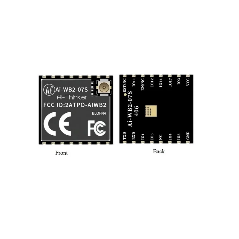 AI-Thinker Ai-WB2-07S Wi-Fi & BLE 5.0 Module w/ IPEX Connector - Image 3