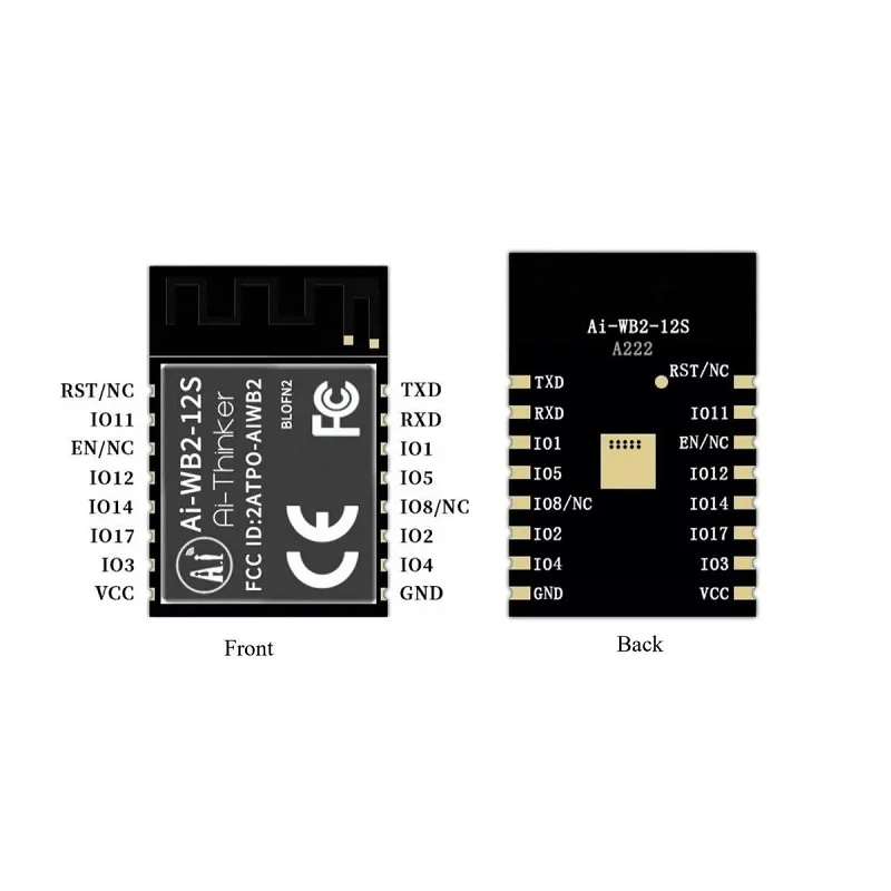 AI-Thinker Ai-WB2-12S Wi-Fi & BLE 5.0 Module - Image 2