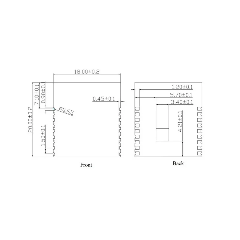 AI-Thinker Ai-WB2-13 Wi-Fi & BLE 5.0 Module w/ BL602 SoC - Image 3