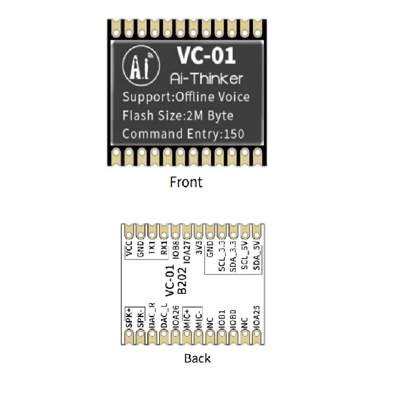 AI-Thinker VC-01 Offline Voice Recognition Module - Image 2