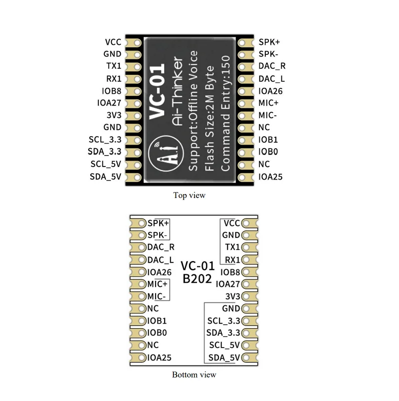 AI-Thinker VC-01 Offline Voice Recognition Module - Image 3