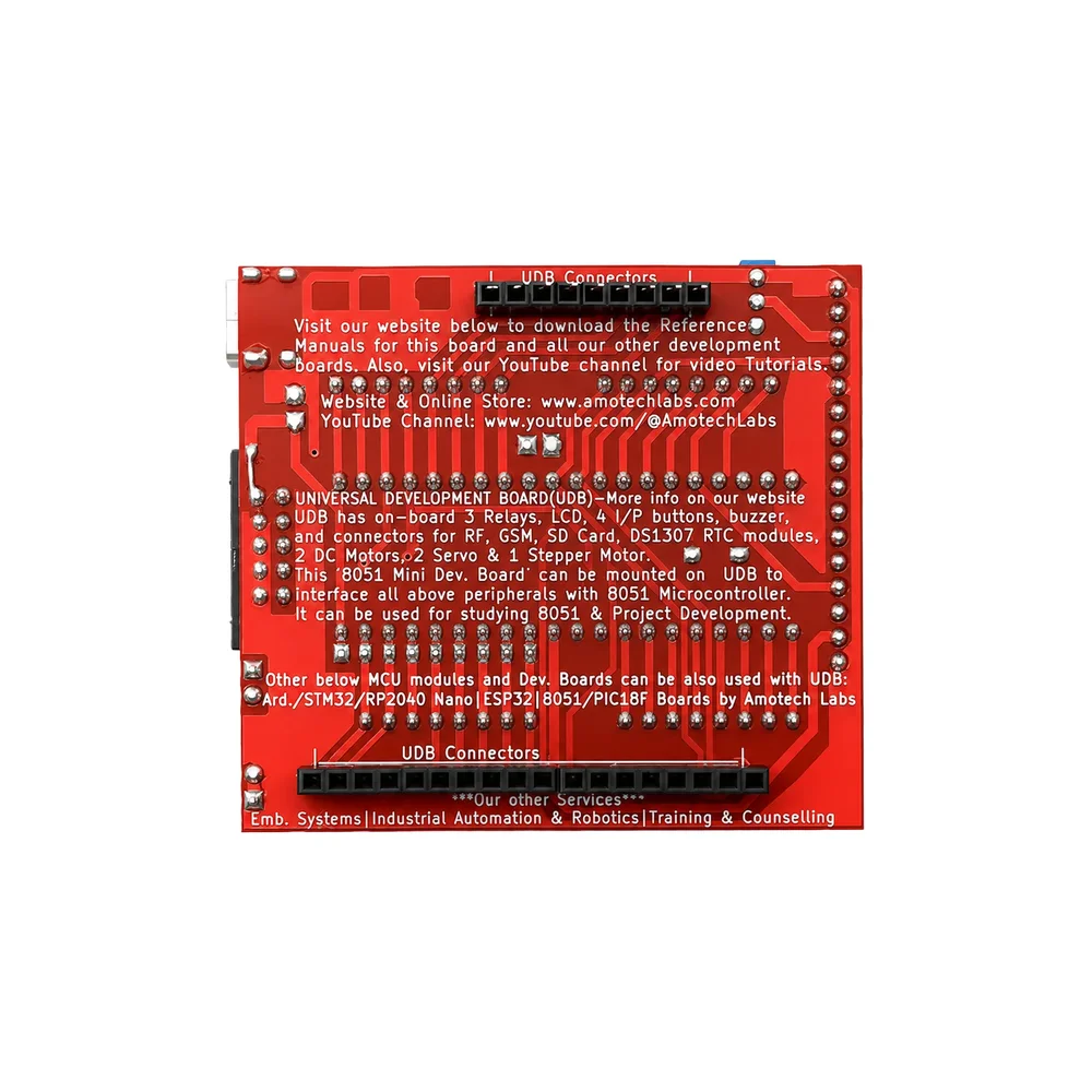 Amotech Labs 8051 Mini Development Board w/ AT89S52 MCU - Image 3