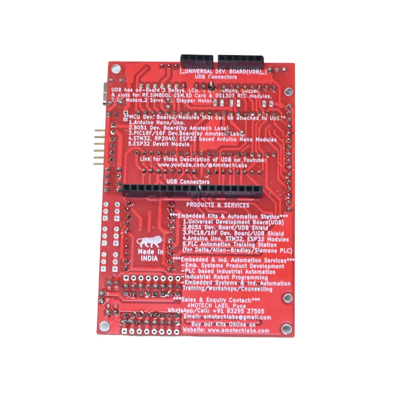 Amotech Labs PIC18F/16F Development Board w/ PIC18F452 - Image 3