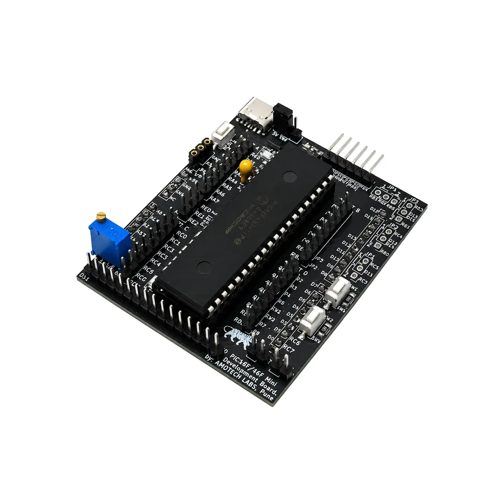 Amotech Labs PIC18F/16F Mini Dev Board w/ PIC18F452 & LCD