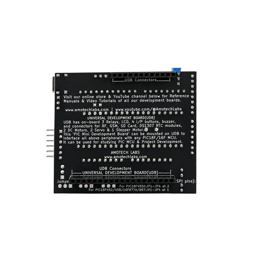 Amotech Labs PIC18F/16F Mini Dev Board w/ PIC18F452 & LCD - Image 3