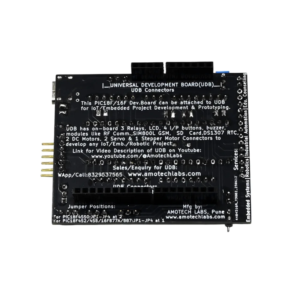 Amotech Labs PIC18F/16F Mini Dev Board w/ PIC18F452 - Image 3