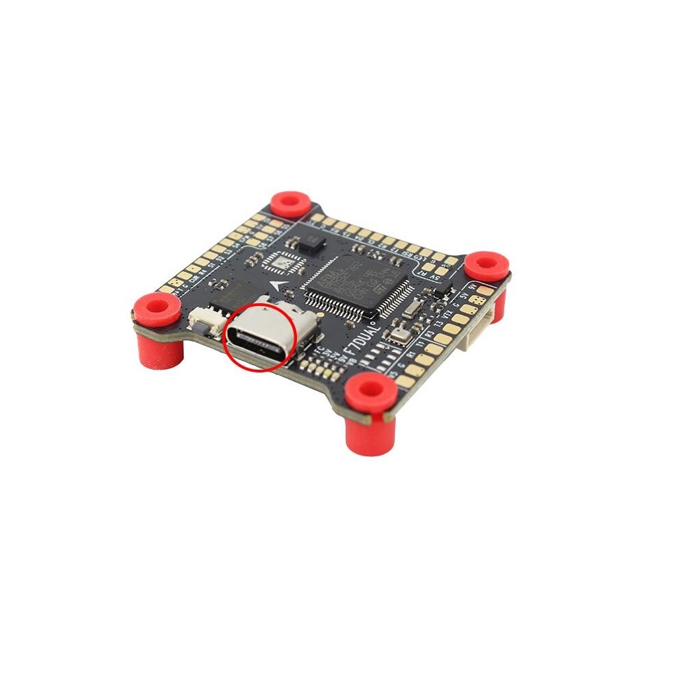 Aocoda-RC F7DUAL F722 BMI270 30.5x30.5mm Flight Controller - Black - Image 2