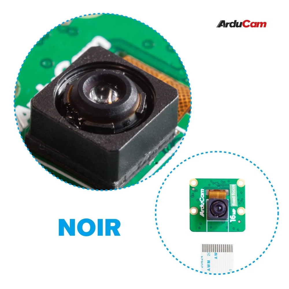 Arducam 16MP IMX519 NOIR Camera Module for Raspberry Pi - Image 4