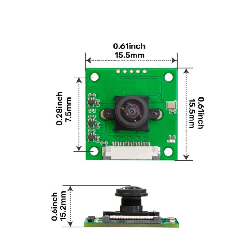 Arducam 5MP OV5647 Fisheye Camera w/ M8 Lens for Raspberry Pi - Image 2