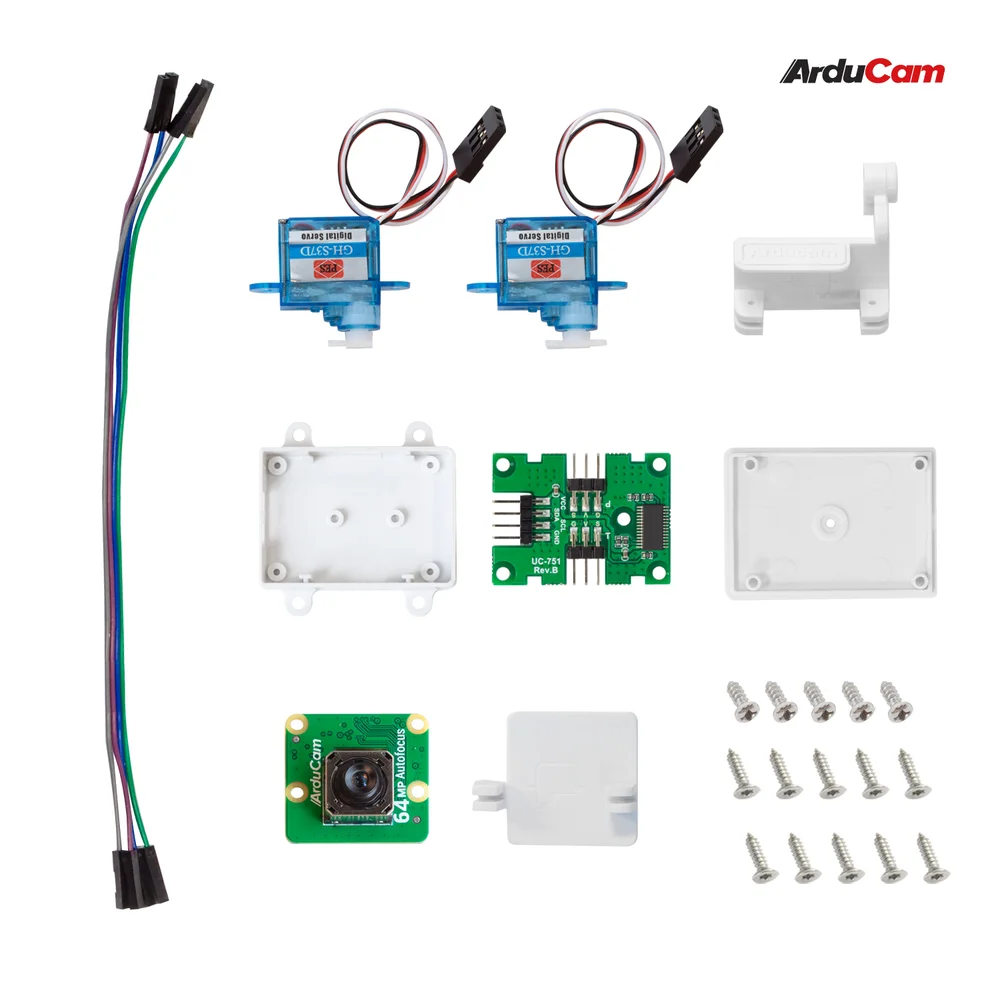 Arducam 64MP Autofocus Camera & Pan-Tilt Kit for Raspberry Pi - Image 2