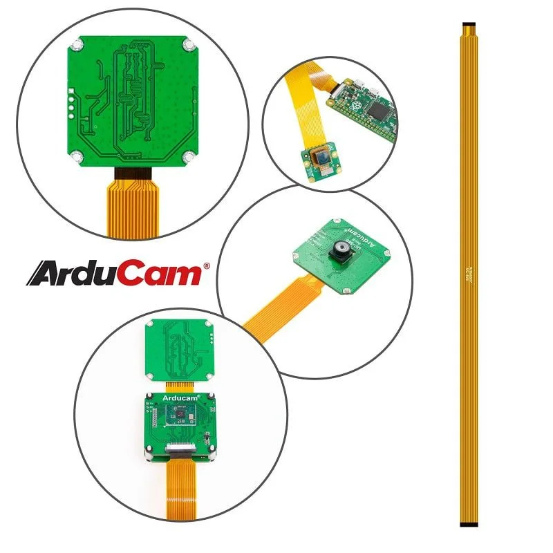 Arducam B0244 300mm Ribbon Flex Extension Cable for Raspberry Pi Zero (Pack of 2) - Image 5