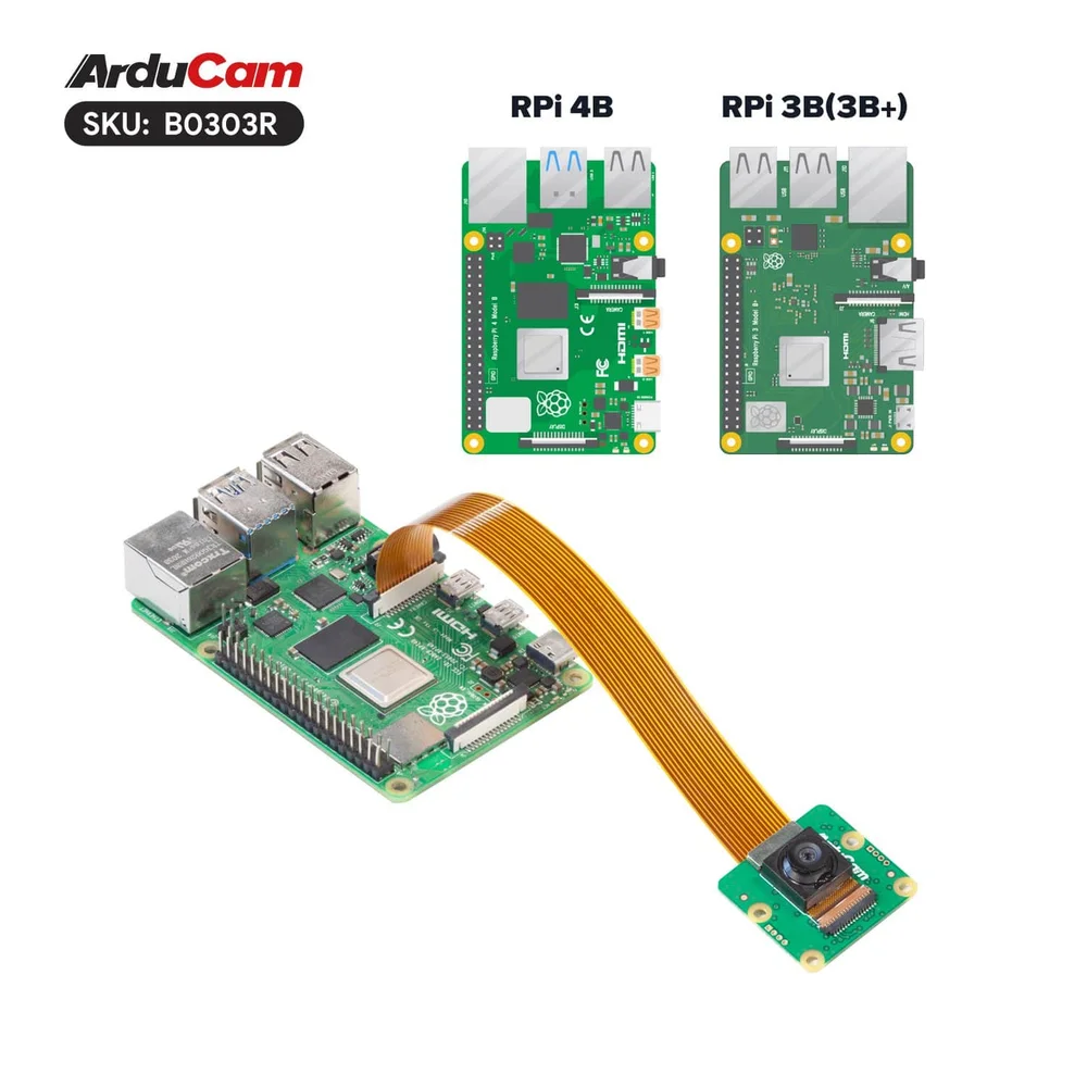 Arducam B0303R 12.3MP 477M Mini Wide Angle Camera Module for Raspberry Pi - Image 4