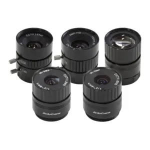 Arducam LK004 CS-Mount Lens Kit for Raspberry Pi HQ Camera, 6-25mm Focal Lengths, Pack of 5
