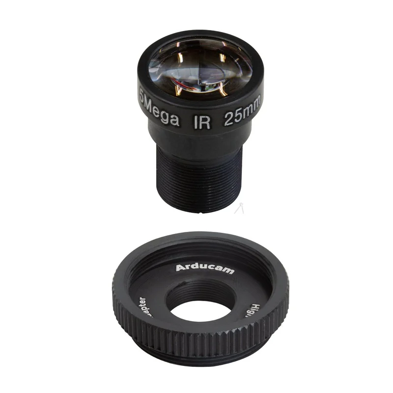 Arducam LN036 Telephoto 25mm M12 Lens w/ Adapter for Raspberry Pi HQ Camera - Image 2
