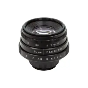Arducam LN052 35mm F1.6 C-Mount Lens for Raspberry Pi HQ Camera w/ C-CS Adapter