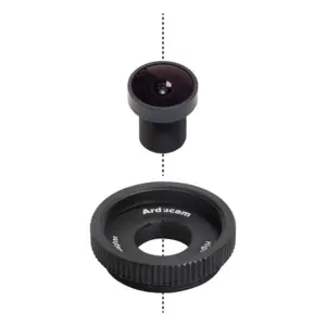 Arducam LN064 120° Wide Angle 1/2.3" M12 Lens w/ Adapter for Raspberry Pi HQ Camera