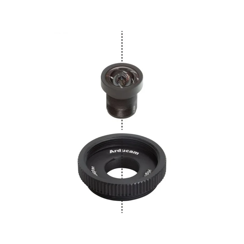 Arducam LN069 100° Low Distortion M12 Lens w/ Adapter for Raspberry Pi HQ Camera - Image 3
