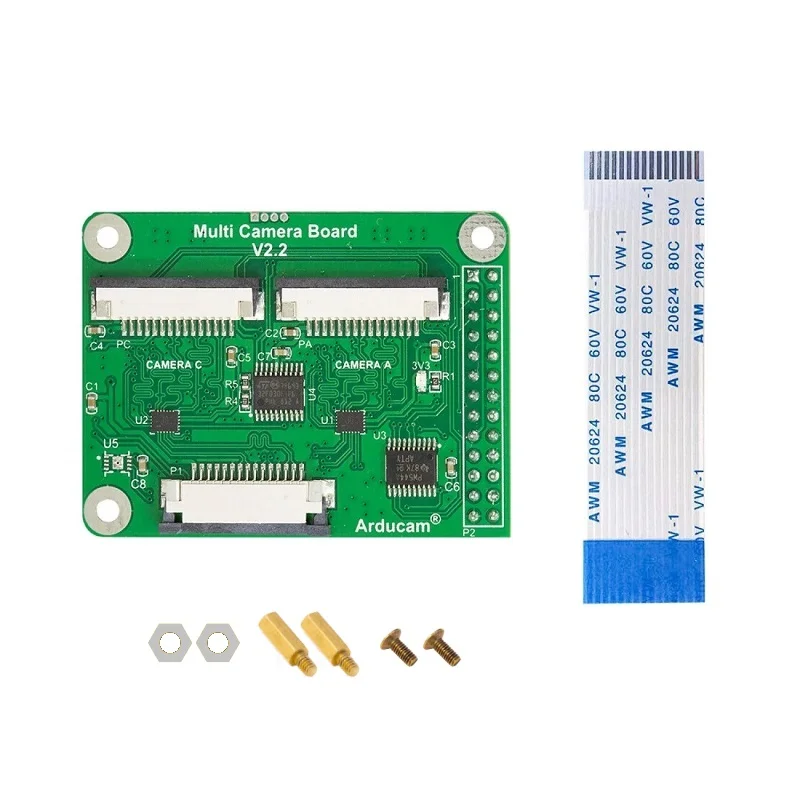 Arducam Multi Camera Adapter Module V2.2 for Raspberry Pi IMX708/OV5647/IMX219/IMX477 - Image 3