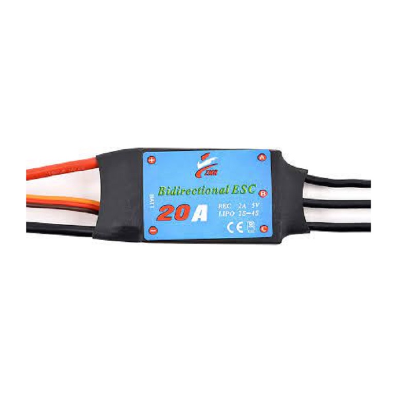 Bidirectional 20A UBEC 2-4S LiPo with 5V 2A Output - Image 2
