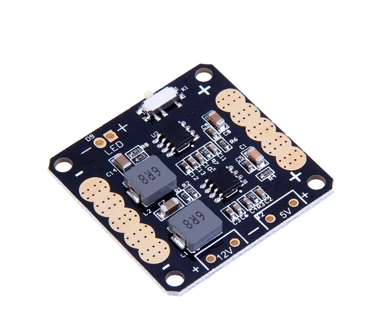 CC3D V2 PDB with Dual 5V/12V BEC, LC Filter & LED Switch - Image 2