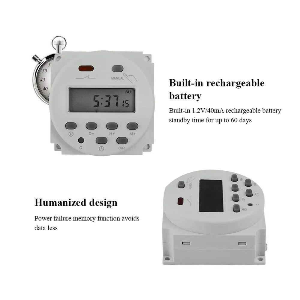 CN101A 12V LCD Digital Programmable Timer Switch - Image 3