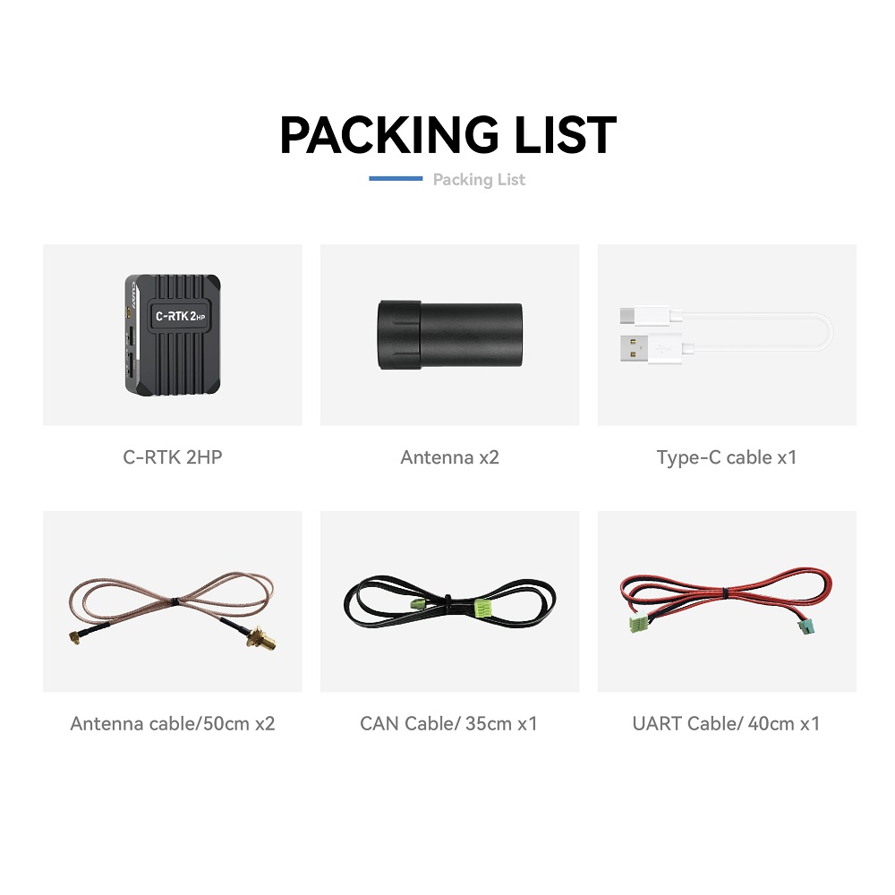 CUAV C-RTK 2 HP GNSS Heading Module w/ Dual Antenna - Image 8