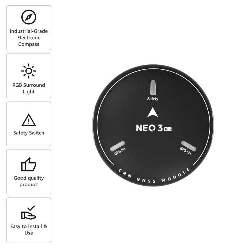 CUAV NEO 3 Pro GPS GNSS u-blox M9N CAN Bus - Image 7