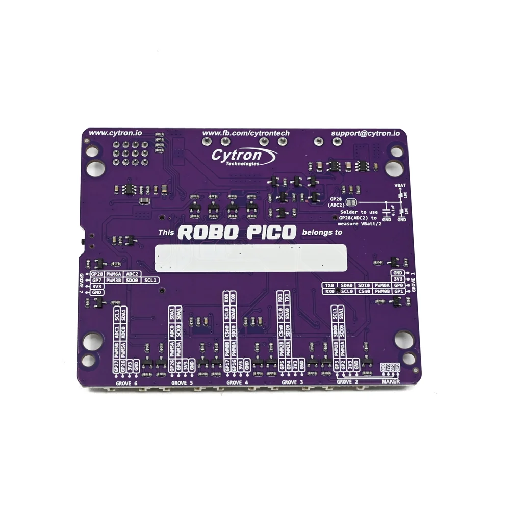 Cytron Technologies Robo Pico Robotics & IoT Board w/ Motor Driver & Grove Ports - Image 2