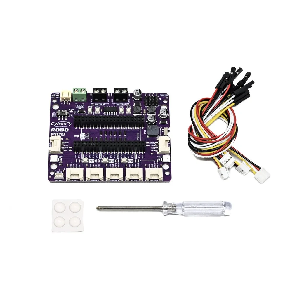 Cytron Technologies Robo Pico Robotics & IoT Board w/ Motor Driver & Grove Ports - Image 3