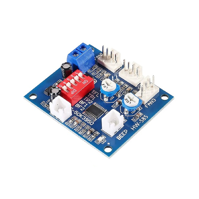 DC12V PWM DC Fan Speed Controller w/ Temp Probe & Alarm