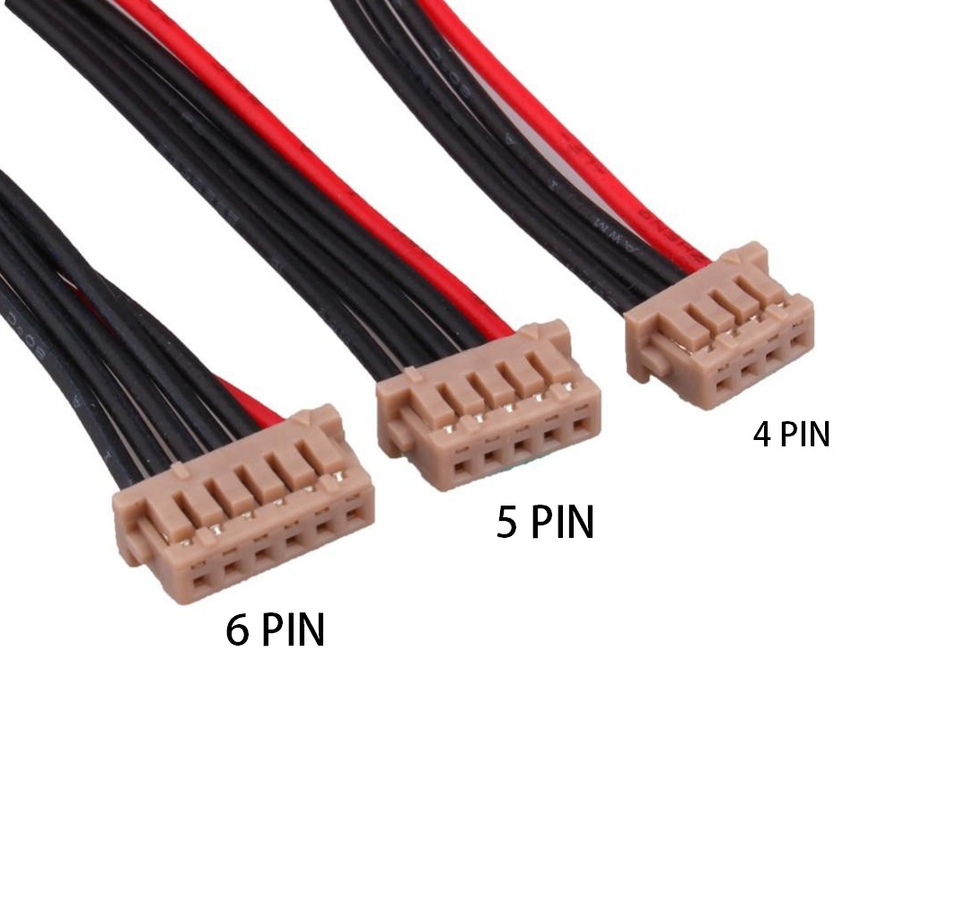 DF13 6 Pin Flight Controller Cable - Red & Black - Image 4