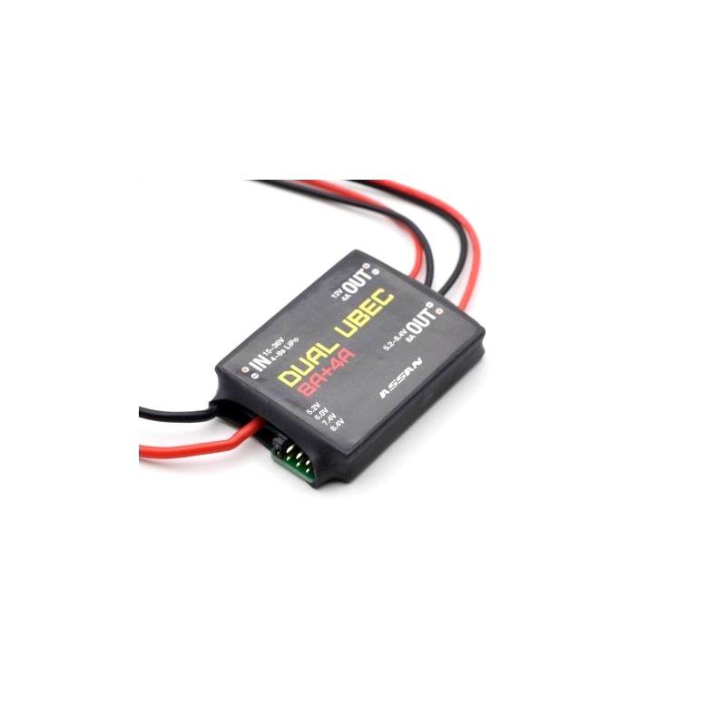 Dual Channel UBEC 8A + 4A Voltage Regulator - Image 2
