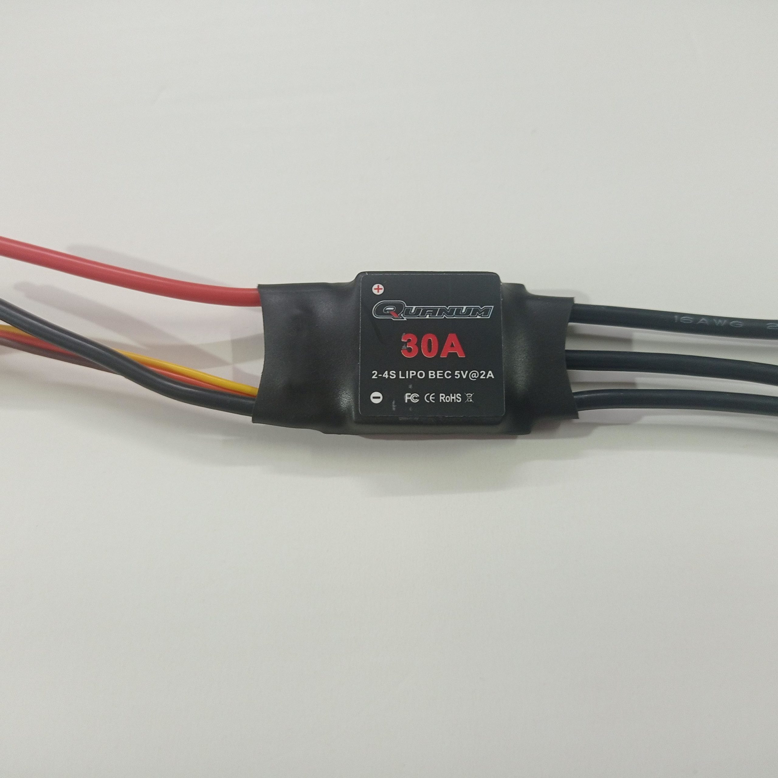 DYS Quanum 30A Brushless ESC w/ 5V/2A BEC 2-4S LiPo - Image 2
