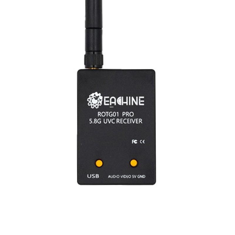 Eachine ROTG01 Pro UVC OTG 5.8G 150CH FPV Receiver w/ Audio for Android Smartphone - Black