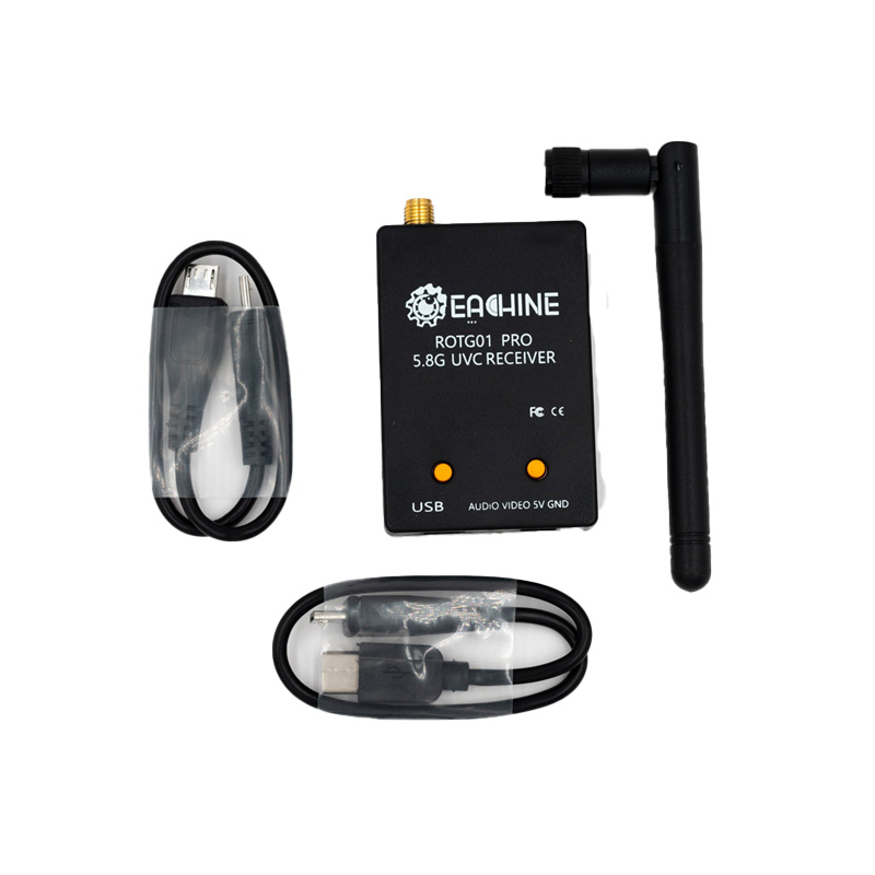 Eachine ROTG01 Pro UVC OTG 5.8G 150CH FPV Receiver w/ Audio for Android Smartphone - Black - Image 3