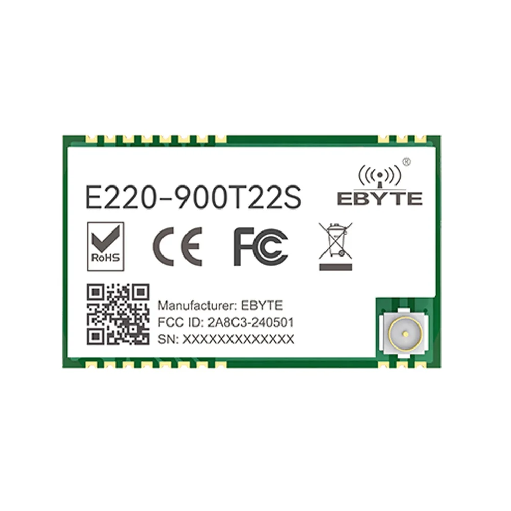 EByte E220-900T22S LoRa Module LLCC68 Chip 22dBm 850-930MHz w/ IPEX Antenna