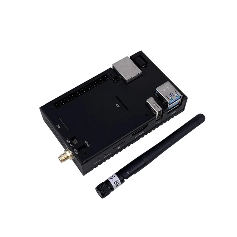 EDATEC CM4 NANO Industrial Baseboard w/ Raspberry Pi CM4, 4GB RAM, 8GB eMMC, WiFi