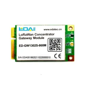 EDATEC ED-GW1303S LoRaWAN Gateway Module (SX1303, 868MHz, Mini PCIe)