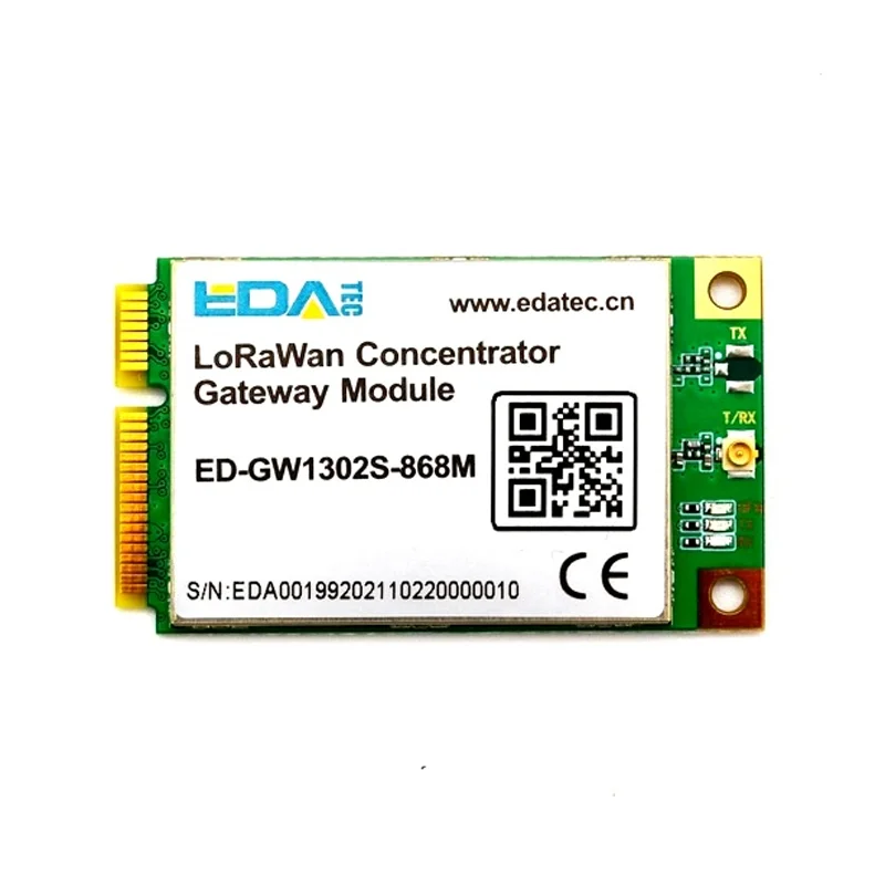 EDATEC ED-GW1303S LoRaWAN Gateway Module (SX1303, 868MHz, Mini PCIe)