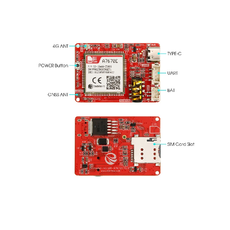 Elecrow Crowtail-4G SIM A7670E Module w/ GPS GLONASS BDS - Image 6
