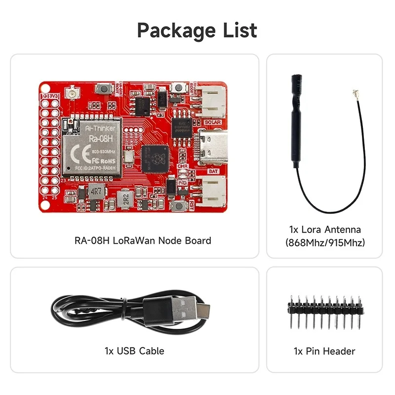 Elecrow RA-08H LoRaWAN Node Board with RP2040 Controller - 868 MHz - Image 6